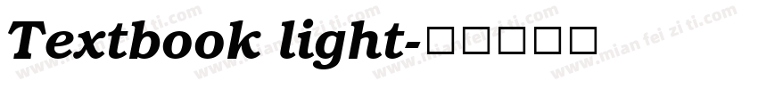 Textbook light字体转换